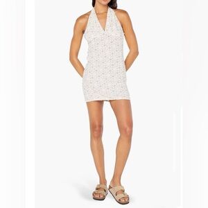 ROXY Women’s Ocean Boulevard Floral Halter Mini Dress. Size XL